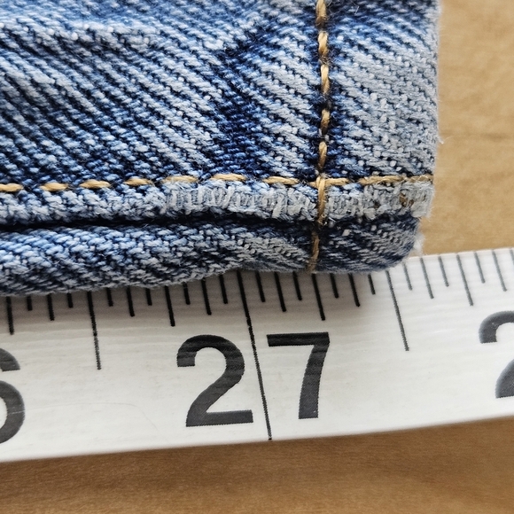 Levis Premium Denim Skinny Straight Leg Jeans Tag Size 34x30 (Actual 32x27.5) - Picture 10 of 13